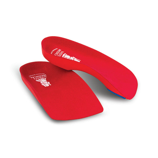 醫療3/4鞋墊(紅色高密度)